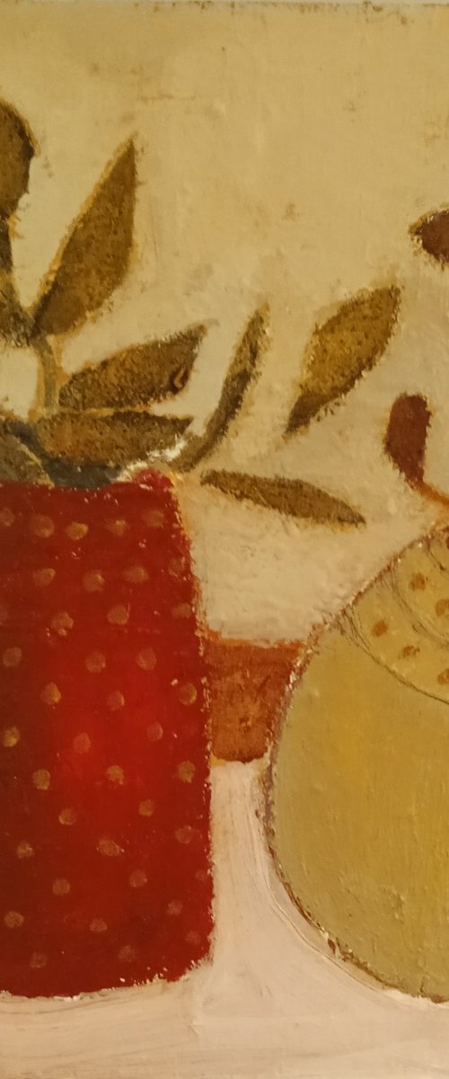 Red Spotty Jug by Fiona Philipps