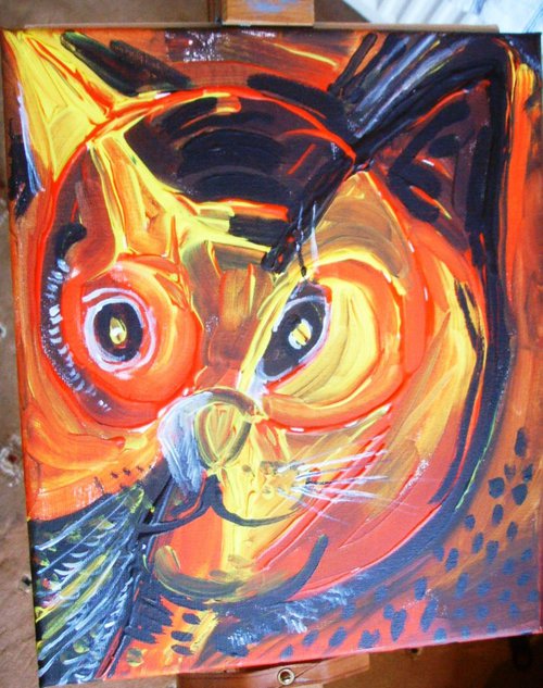 the owl and the pussy cat by Sandra Fisher