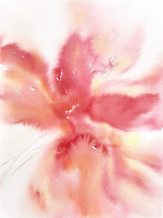 Pink abstract flower