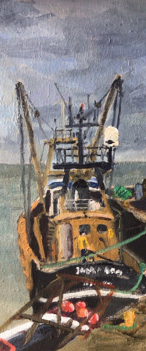 Fishing vessel at Kilmore Quay by Julian Lovegrove Art