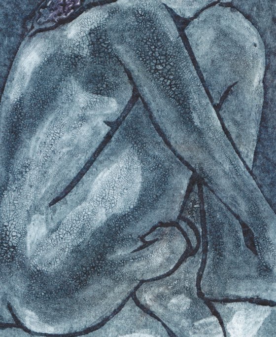 Seated female nude