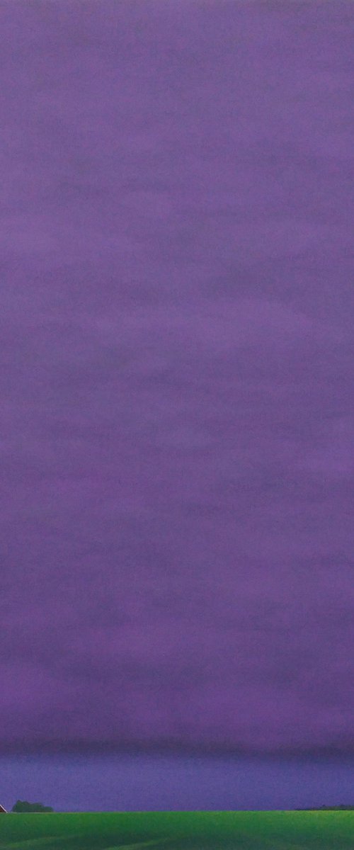 Twilight (a purple blanket of clouds) by Nelly van Nieuwenhuijzen