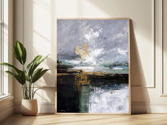 Ochre Light Over Silent Waters