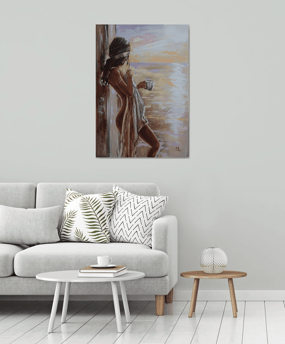 " WHAT A WIEV WITH MORNING COFFEE "