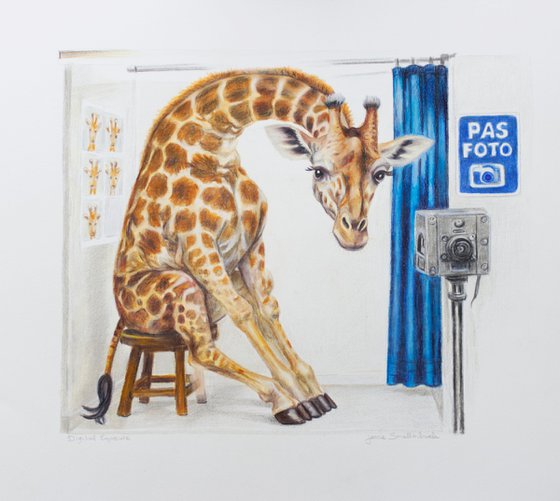 Digital Exposure - Colored Pencil Drawing
