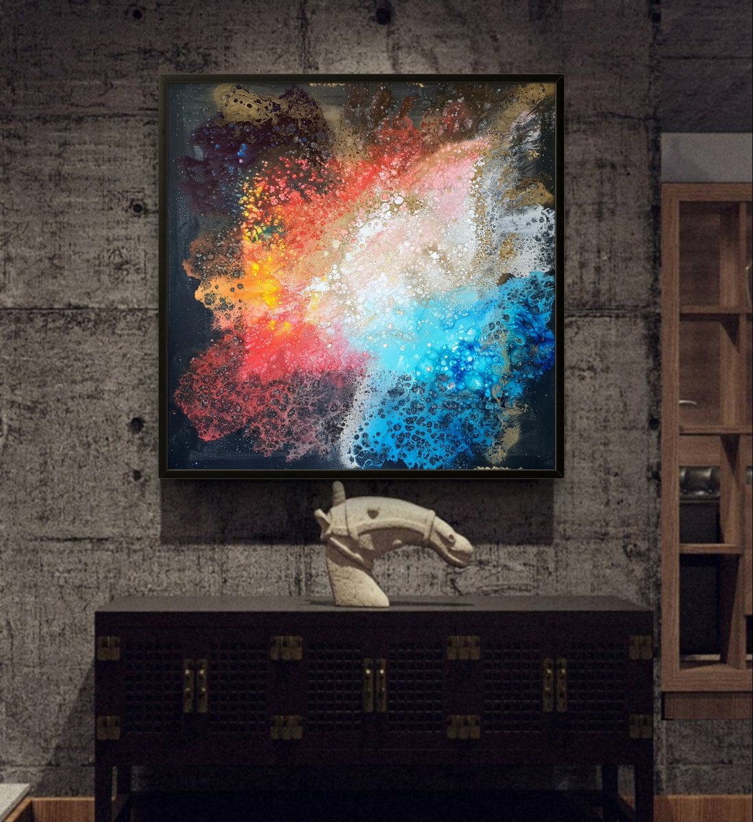 Astral Gateway By Eleni Denart, 36 X 36, Artwork For Sale On Artfinder