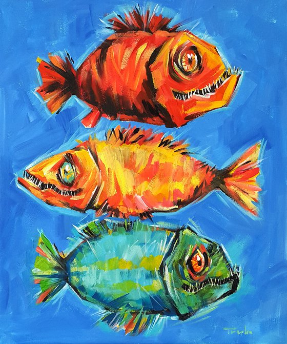 Big Fish - 46x61cm.