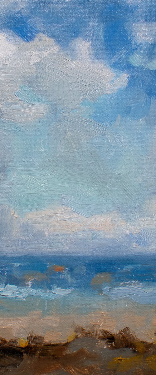 At the beach, ocean sky (off the coast of Brittany) by Gav Banns