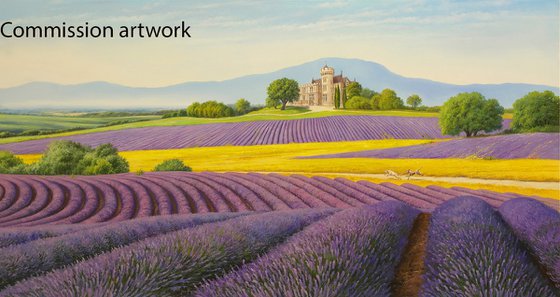 Lavender fields - commission artwork