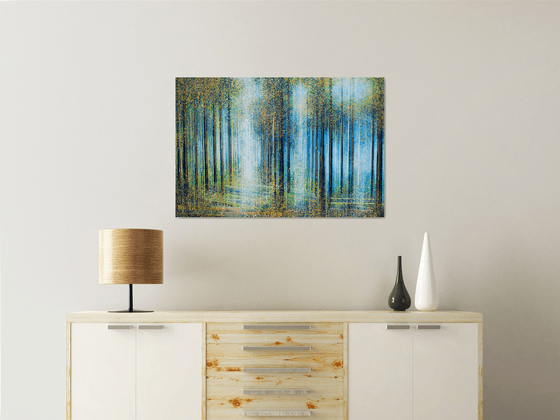 Forest Trees In Bright Spring Light