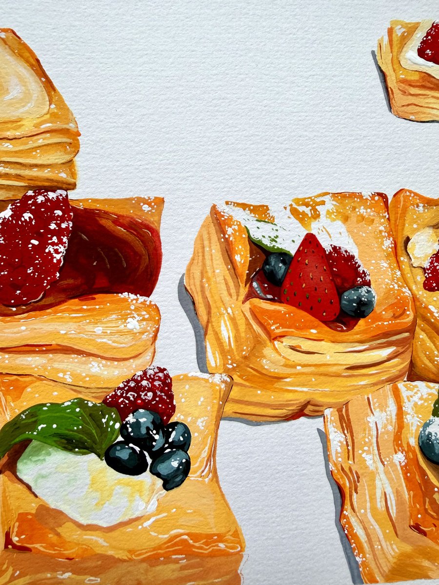 Illustrative Painting , Spain Trip, 1. By Amani Muhammad, 6 X 8, Artwork For Sale On Artfinder