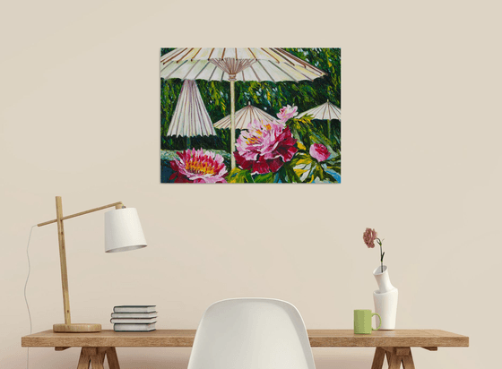 Umbrellas for Peonies