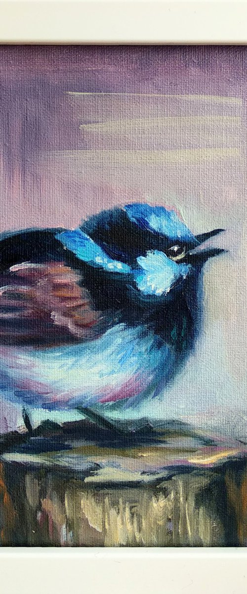 Bluebird Ready to hang by Anastasia Art Line