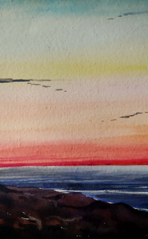 Sunset Lighthouse by Samiran Sarkar
