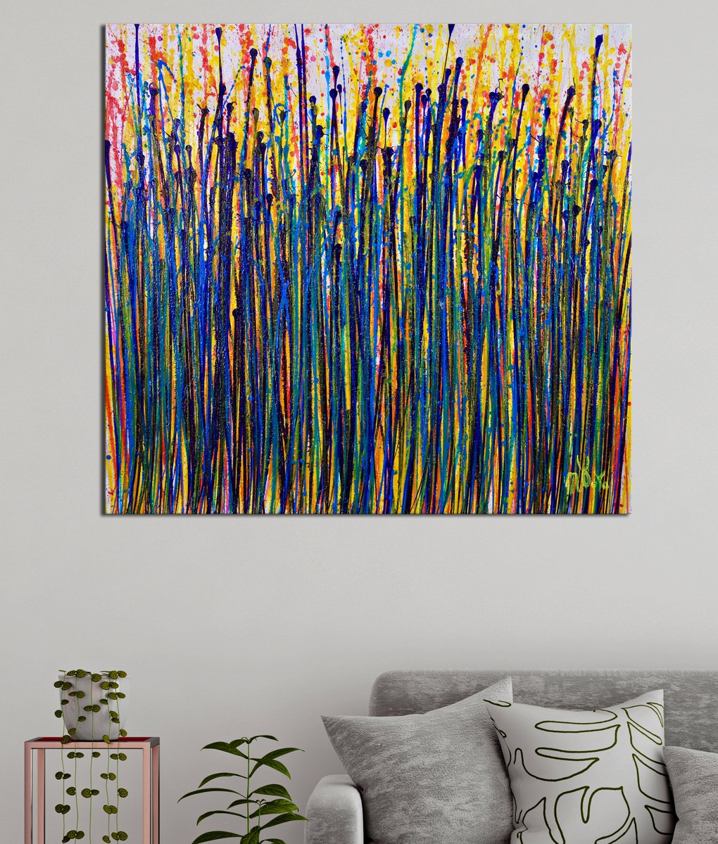 Blooming Garden 2 (Flow Spectra) By Nestor Toro By Nestor Toro, 28 X 27, Artwork For Sale On Artfinder