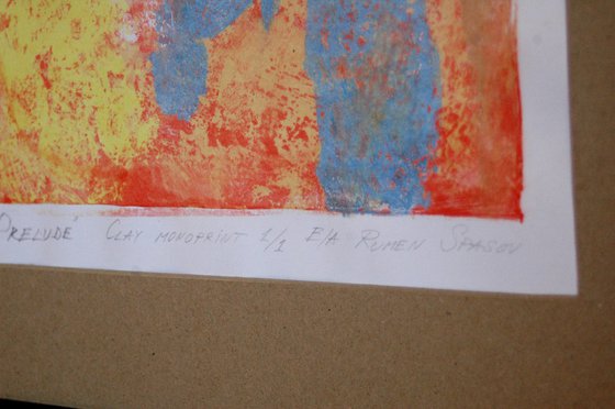 "Prelude". Monoprint.