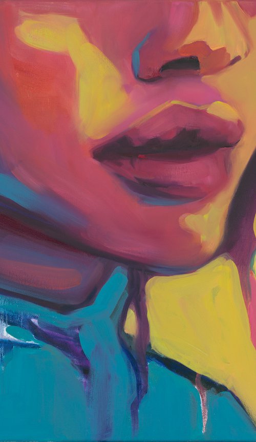 Abstract Female Portrait - This is Who I am by Anna Miklashevich