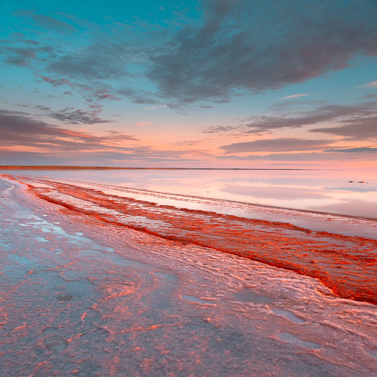 Photorealistic Landscape Photograph By Nick Psomiadis, 35 X 35", Algotene Iv, Original Artwork