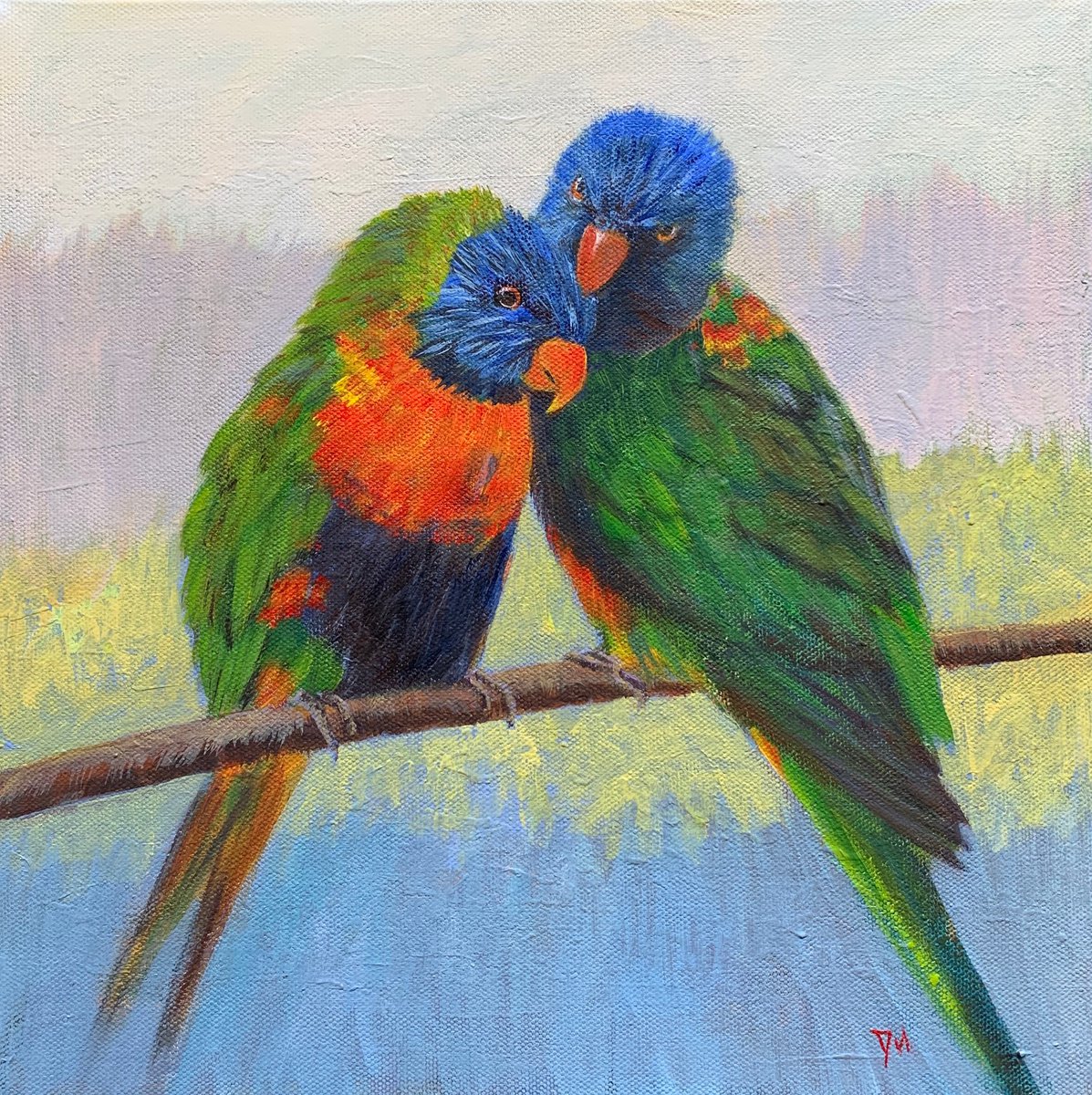 Love birds by Shelly Du