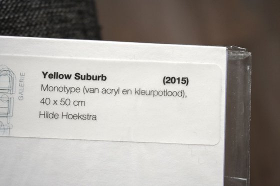 Yellow Suburb - monoprint