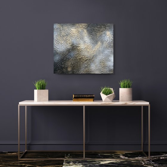 Textured Gold black abstract