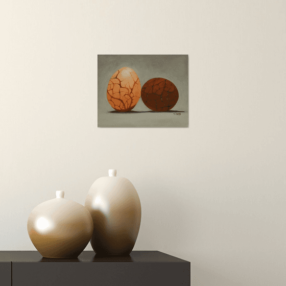 Two tea eggs
