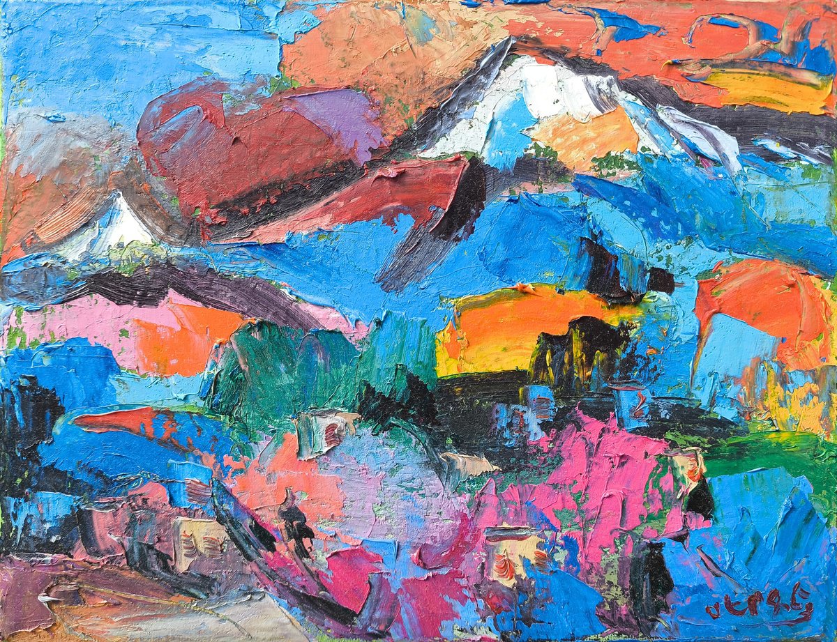 Where Color Becomes Land By Sergey Arustamyan, 12 X 9, Artwork For Sale On Artfinder