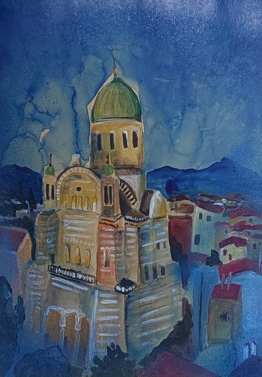 Great Synagogue of Florence by Evgenia Smirnova