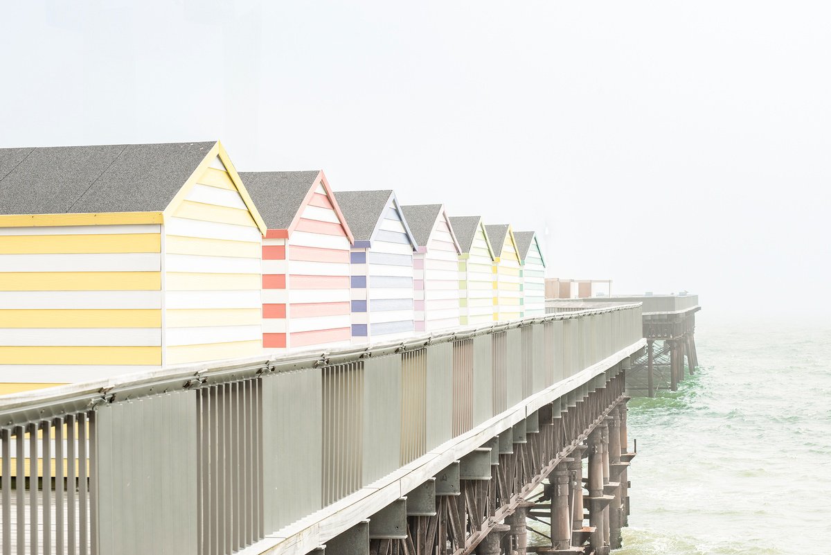 Photorealistic Cityscapes Photograph By Adam Regan, 27 X 18, Hastings Pier, Original Artwork
