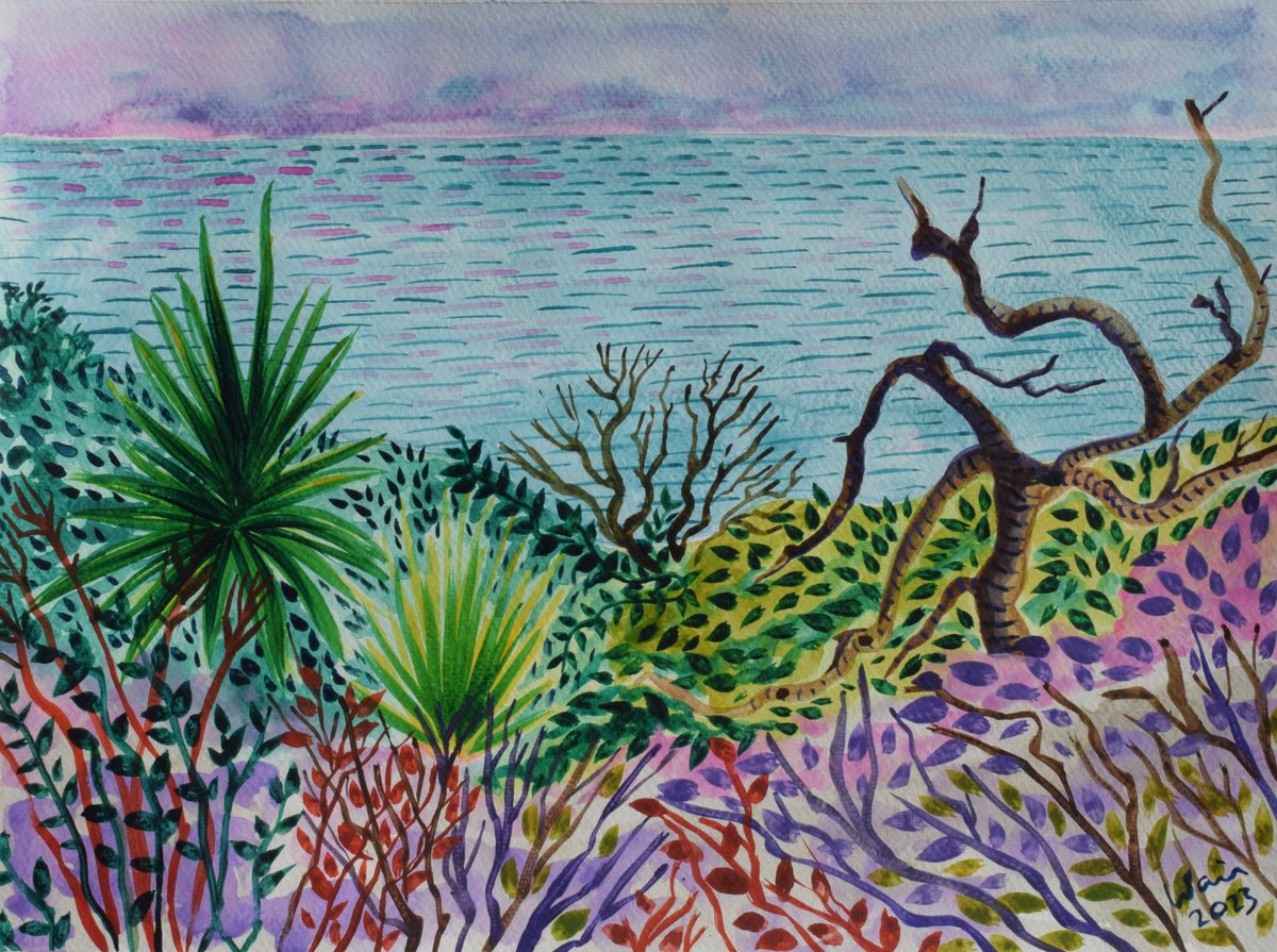 Manilva seascape by Kirsty Wain