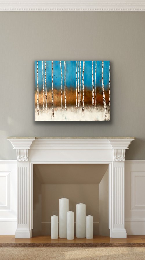 Birches by Julia Borg