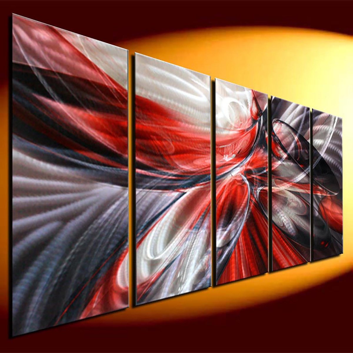 Abstract Painting By Dong Su, 64 X 25, Inferno