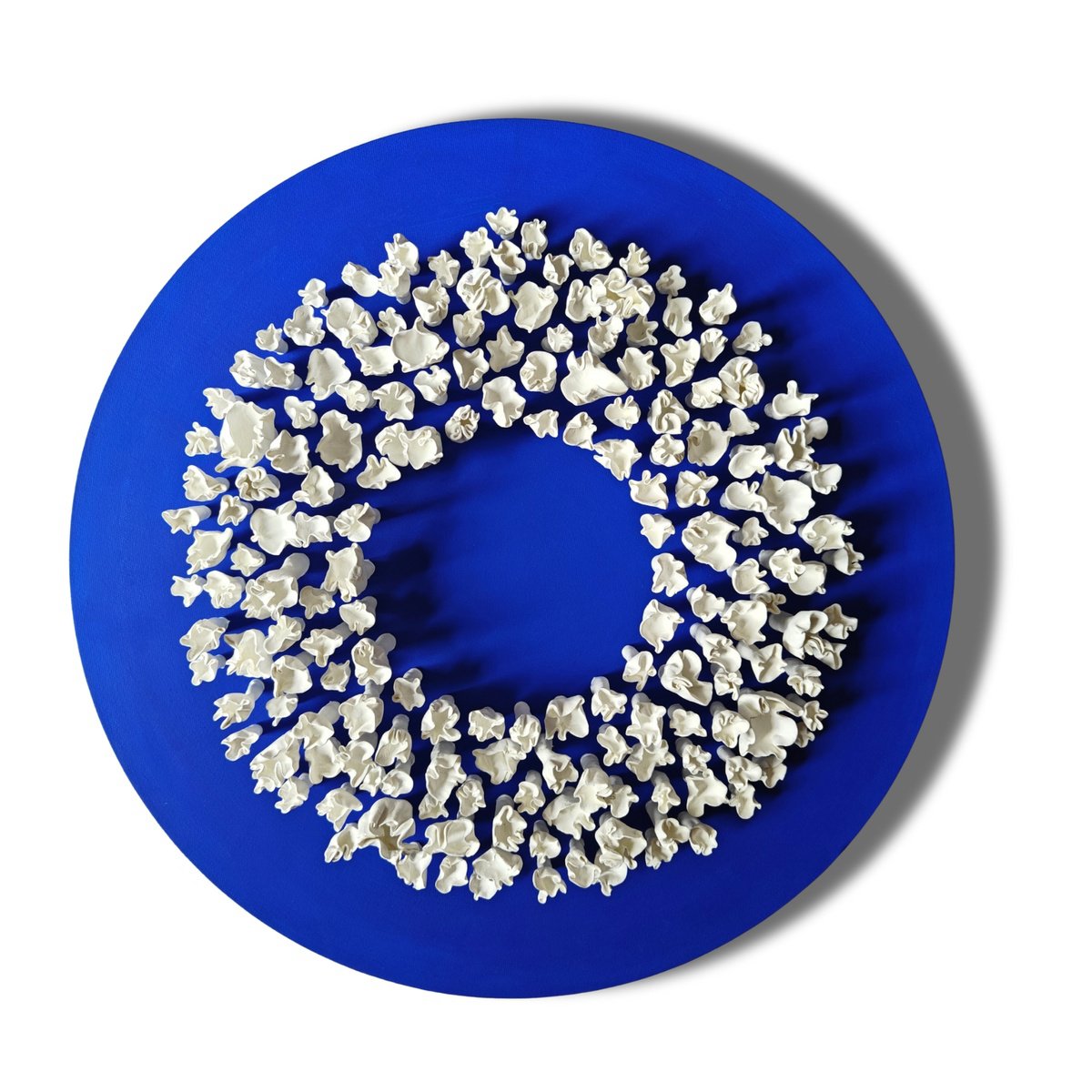 Organic Abstract Sculpture By Natasha Kanevski, 20 X 20", Connection #43, Original Artwork