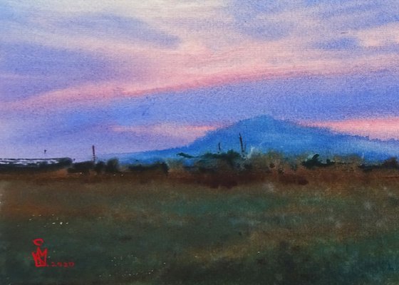 "Sunset in Transcarpathia"