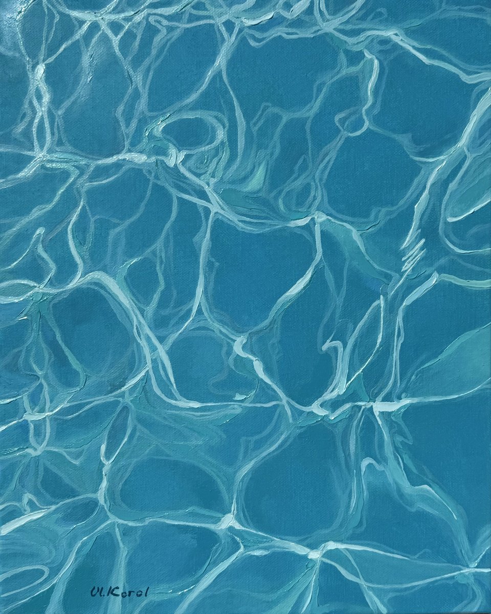 Abstract Landscape Oil Painting By Ulyana Korol, 13 X 16", Threads 1, Original Artwork