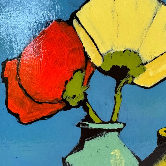 "Flowers in Vase" Original Painting