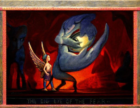 THE BIG EYE OF THE FEAR - ( framed )