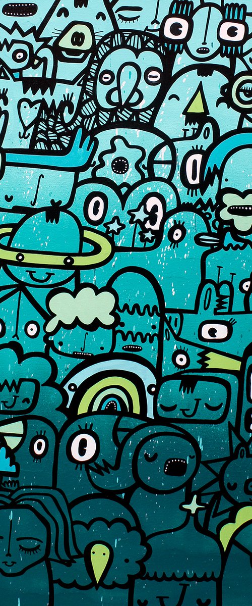 Aquamarine Crowd by Kev Munday