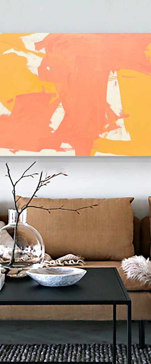 Perception One 152 x 61cm acrylic on canvas by George Hall