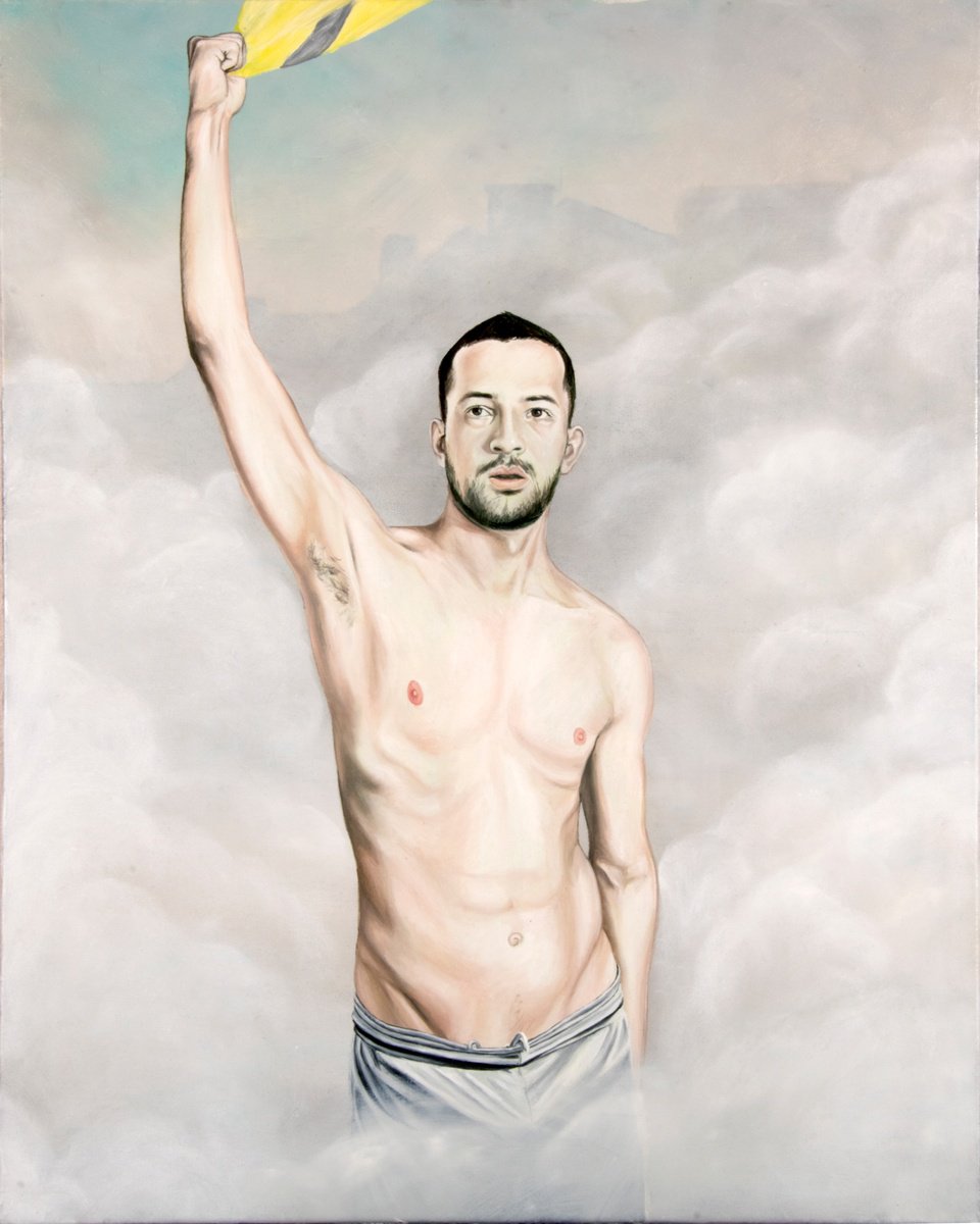 Photorealistic Oil Painting , The Riot By Nicolas Maureau, 26 X 32, Artwork For Sale On Artfinder