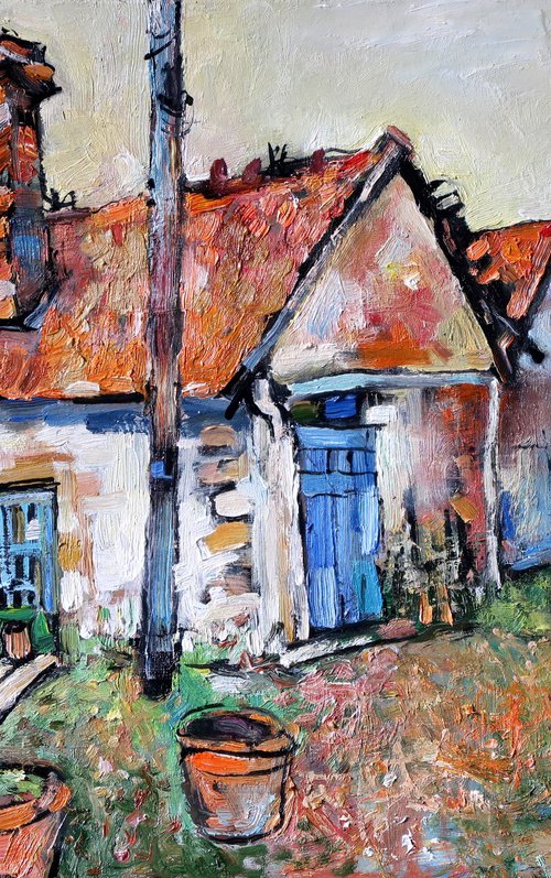 The Pottery Shop in La Tramblade by Nikifor Swiristuhin