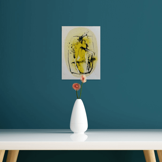 The Yellow Abstract 1, 21x29 cm