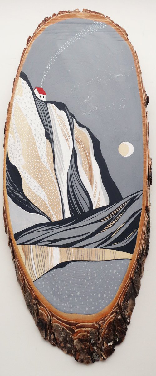 Silent night in the mountains by Alla Vlaskina