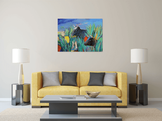 Cows Looking for Pineapples