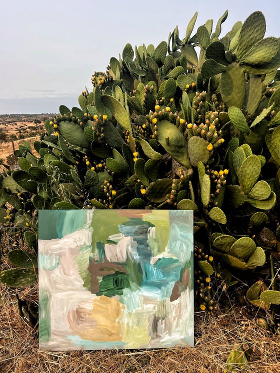 Opuntia in bloom