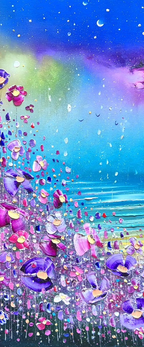 "Rainbow Clouds & Flowers in Love" by Phil Broad