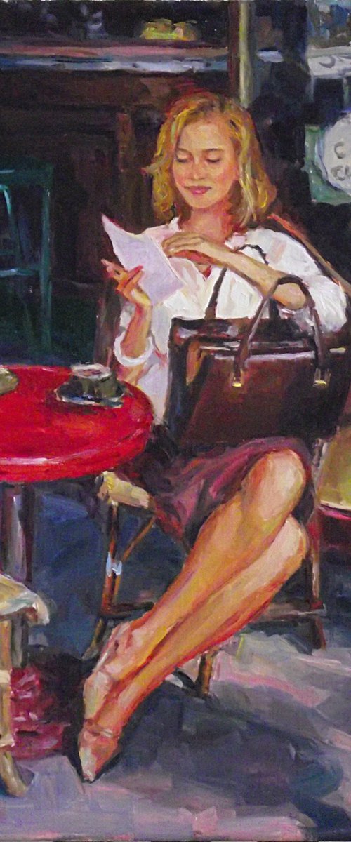 In the café #2 by Vachagan Manukyan