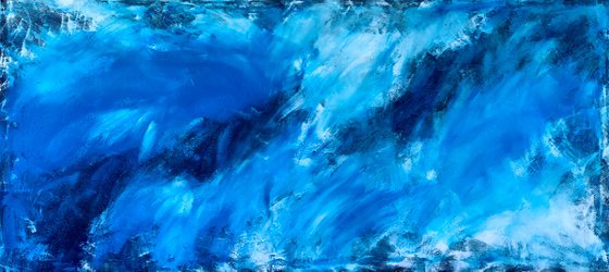 Atlantic crossing XXL No. 5221 Abstract in blue