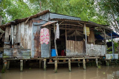 Stilt Houses of the Mekong Delta #1 - Signed Limited Edition by Serge Horta