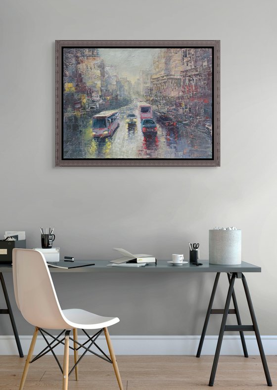 Urban Rhythm in the Rain